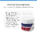 Polartronix Pre-Cut Thermal Pads for SSD, RAM & IC Chips – 12x12x1mm, High Thermal Conductivity, Compatible with PS5, Consoles & Electronics (100 Pack) – THP4W12
