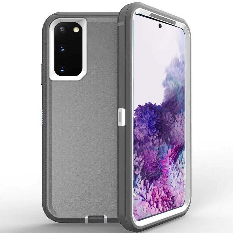 DualPro Protector Case for Galaxy S21 - Gray & White