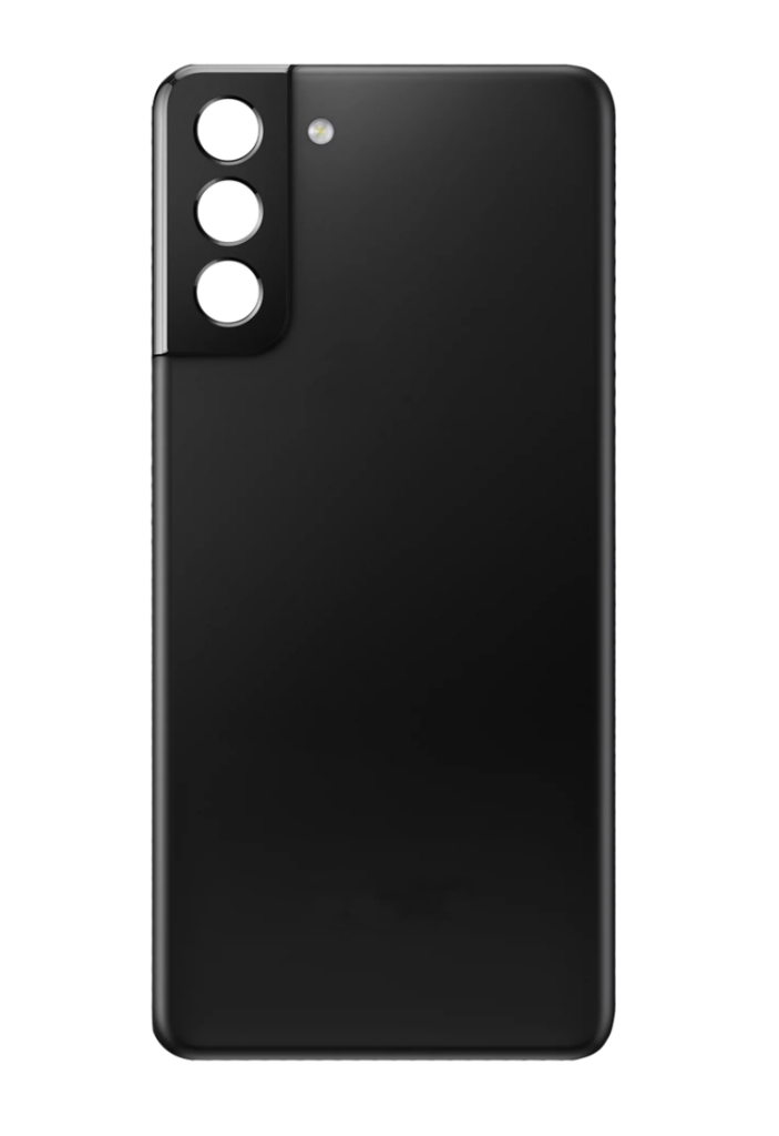 Back Cover Glass With Camera Lens For Samsung Galaxy S21 Plus (No Logo) (Phantom Black)