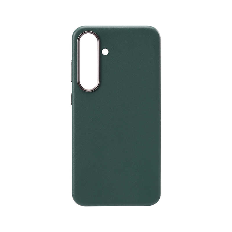 Leatherette Case with inner Magsafe for Galaxy S25 Ultra - Dark Green