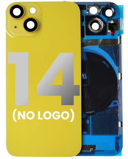 [SP-I14-MBGSP-NFC-NO-YEL] Back Glass With MagSafe Magnet / NFC For iPhone 14 (No Logo) (Yellow)