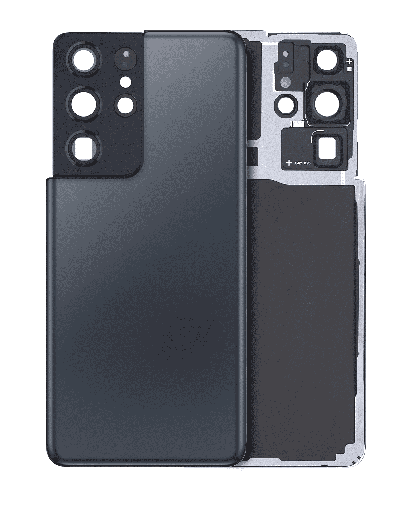 [SP-S21U-BCVGWCL-NO-NA] Back Cover Glass With Camera Lens For Samsung Galaxy S21 Ultra (No Logo) (Phantom Navy)