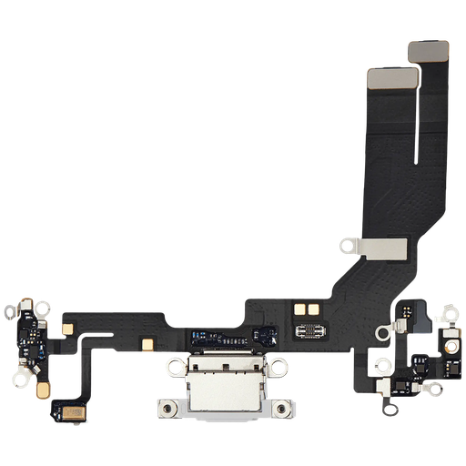 [SP-I16E-CPFC-AM-WH] Charging Port Flex Cable For iPhone 16e / 17e (Aftermarket) (White)
