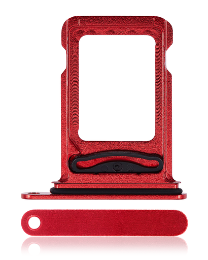 [SP-I14M-DSCT-RD] Dual Sim Card Tray For iPhone 14 / 14 Plus (Red) (Premium)
