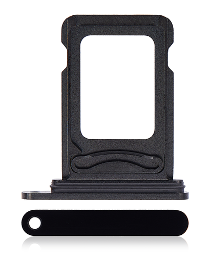 [SP-I14PM-DSCT-BK] Dual Sim Card Tray For iPhone 14 Pro / 14 Pro Max (Space Black) (Premium)
