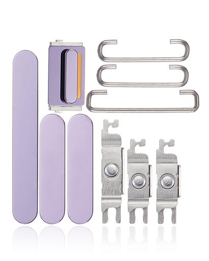 [SP-I14PM-HBPVS-PU] Hard Buttons (Power / Volume / Switch) For iPhone 14 Pro / 14 Pro Max (Deep Purple) (Premium)