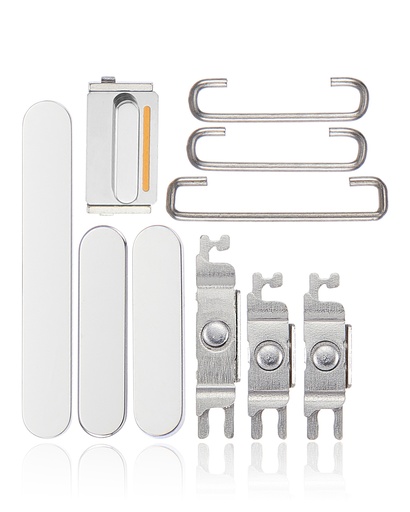 [SP-I14PM-HBPVS-SLV] Hard Buttons (Power / Volume / Switch) For iPhone 14 Pro / 14 Pro Max (Silver) (Premium)