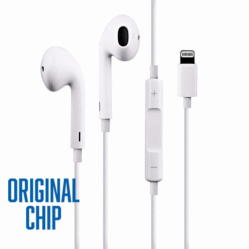 [ACE-HDS-ORG-WB] Earbuds With USB-L Connector (Org. Chip) (White)