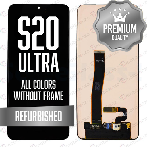 [LCD-S20U-BK] OLED Assembly for Samsung Galaxy S20 Ultra / 5G Without Frame - All Colors (Refurbished)