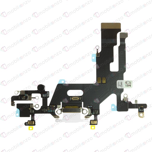 [SP-I11-CD-WH-AM] Charging Port Flex for iPhone 11 - White (Aftermarket)