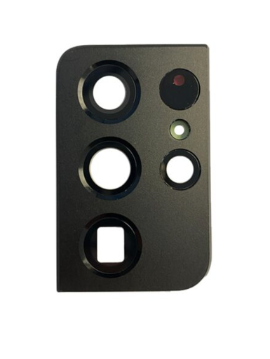 [SP-S21U-BCLWCBR-BK] Back Camera Lens With Cover Bezel Ring For Samsung Galaxy S21 Ultra (Black) (Premium)