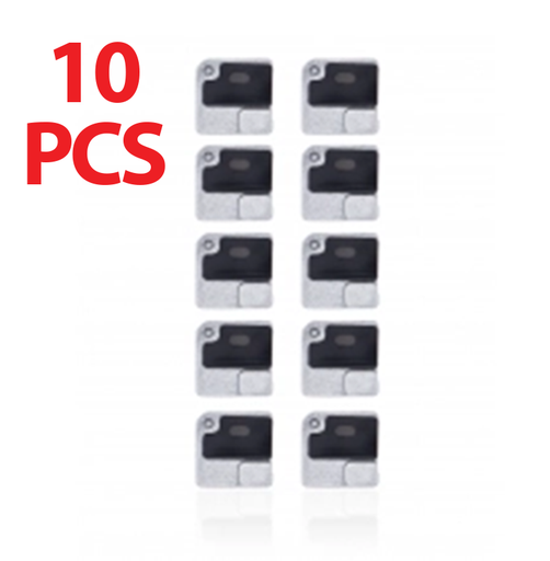 [SP-I12-FLPFB-WH] Flashlight / Power Flex Bracket With Microphone Mesh For iPhone 12 (10 Pack)(White) (Premium)