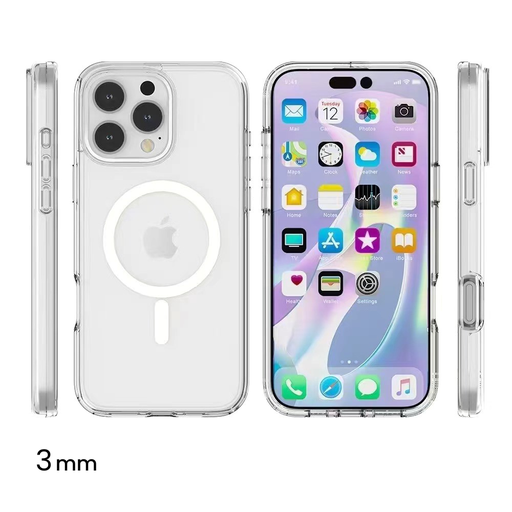[CS-I15P-MTSC-CLR] Transparent Color Case with Magsafe for iPhone 15 Pro - Clear