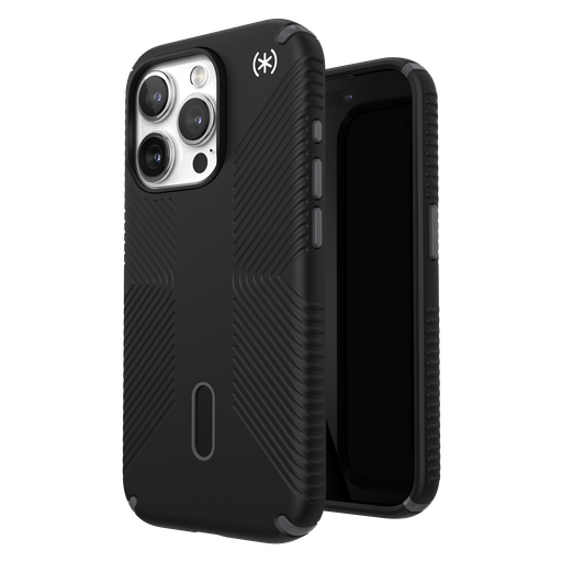 [150447-3205] Speck - Presidio2 Grip Magsafe Case For Apple Iphone 15 Pro - Black