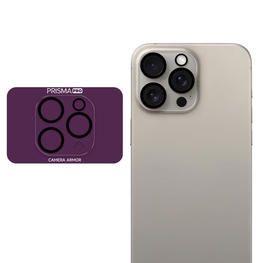 [PP-I15PM-BCG] Prisma Pro Shield - Clear Back Camera Tempered Glass for iPhone 15 Pro / 15 Pro Max