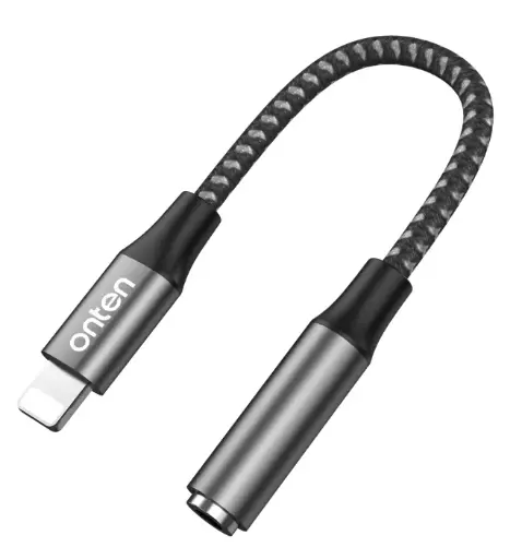 [ACE-OTN-137-UL-AUX-GRY] Onten 137 USB-L to Aux Female Adapter (Gray)