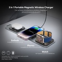 Esoulk 15W 3-in-1 Collapsible Magnetic Wireless Charger
