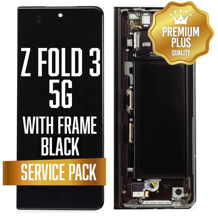 OLED Assembly (Inner) for Samsung Galaxy Z Fold 3 5G (2020) With Frame - Black (Service Pack)