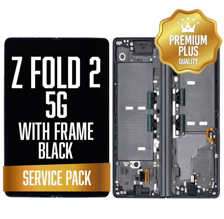 OLED Assembly (Inner) for Samsung Galaxy Z Fold 2 5G (2020) With Frame - Black (Service Pack)