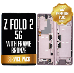[LCD-ZFO2-WF-SP-BR] OLED Assembly (Inner) for Samsung Galaxy Z Fold 2 5G (2020) With Frame - Bronze (Service Pack)