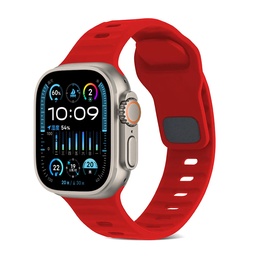 [CS-IW42-TSB-RD] Trendy Square Buckle Band for iWatch 42/44/45/49mm - Red