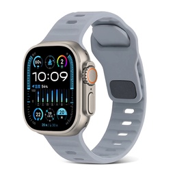 [CS-IW42-TSB-GY] Trendy Square Buckle Band for iWatch 42/44/45/49mm - Gray