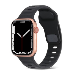 [CS-IW38-TSB-BK] Trendy Square Buckle Band for iWatch 38/40/41mm - Black