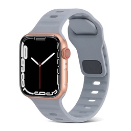 [CS-IW38-TSB-GY] Trendy Square Buckle Band for iWatch 38/40/41mm - Gray