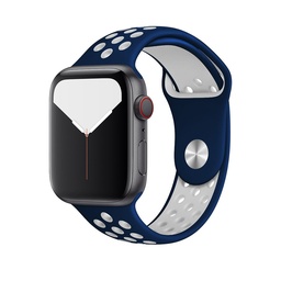 [CS-IW38-ASB-BLWH] Active Sports Band for iWatch 38/40/41mm - Blue White