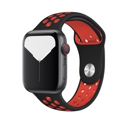 [CS-IW38-ASB-BKRD] Active Sports Band for iWatch 38/40/41mm - Black Red