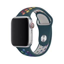 [CS-IW38-ASB-GRRN] Active Sports Band for iWatch 38/40/41mm - Green Rainbow