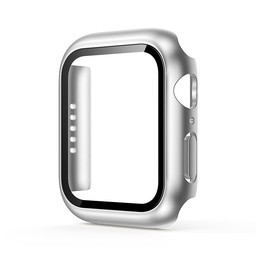 [CS-IW40-HPT-SI] Hard PC Case with Tempered Glass For iWatch 40mm - Silver