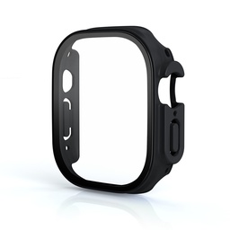 [CS-IW49-HPT-BK] Hard PC Case with Tempered Glass For iWatch 49mm - Black