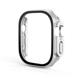 [CS-IW49-HPT-SI] Hard PC Case with Tempered Glass For iWatch 49mm - Silver