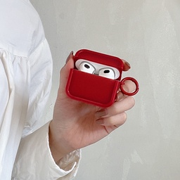 [CS-AP3-BSC-RD] Beautiful Solid Color TPU-PC Case for AirPods  (3rd Gen) - Red