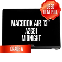 [LCD-MB-A2681-PA-MD] Complete LCD Assembly set for Macbook Air 13"  (A2681) - Used Oem Pull - Grade A (Midnight )