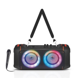 [EL-TT-BLADE-66] TopTech - Dual 4" Bluetooth Speaker with Flaming Light (Blade 66)