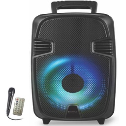 [EL-TT-BULL-8] TopTech - 8" Rechargeable Bluetooth Speaker Wired Mic 3000 Watts (BULL-8)