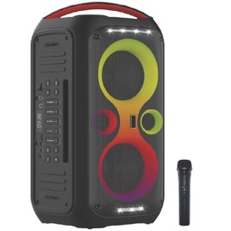 [EL-TT-BULL-6] TopTech - Dual 6.5" Rechargeable Bluetooth Speaker / Flaming Lights 6000 Watts (BULL-6) +  Shipping Fee Applies