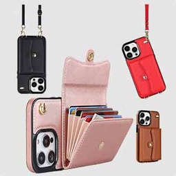 8 Card Case with Cross Body Strap for iPhone 13 Pro Max / iPhone 12 Pro Max