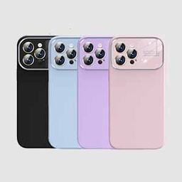 Premium Silicone Case with Camera Protection Window for iPhone 14 Pro Max