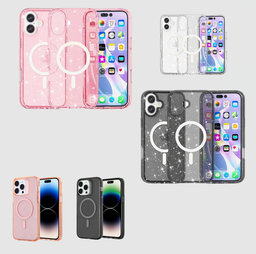 Transparent Color and Sparkele with Magsafe for iPhone 16 Pro
