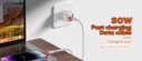 LDNIO LS604 30W Fast Charging Gray Data Cable USB-A to Type-C (12 ft) 
