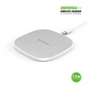 Esoulk QI 15W Wireless Charging Pad Fast Charger 5ft - White