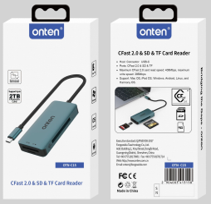 Onten 3in1 USB C Card Reader (CF / SD / microSD)