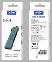 Onten 3in1 USB Expander (2x USB 2.0 + 1x USB 3.0)