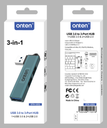 Onten 3in1 USB Expander (2x USB 2.0 + 1x USB 3.0)