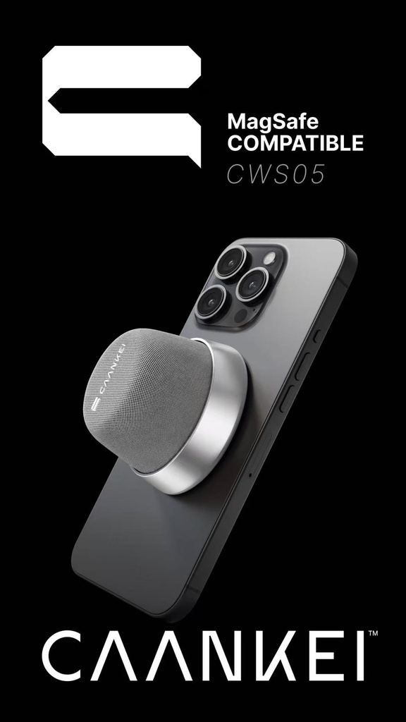 CAANKEI CWS05 Magnetic Wireless Bluetooth Speaker – Silver