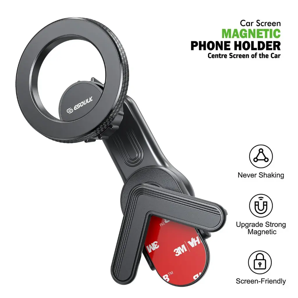 Esoulk EK3014 Car Screen Magnetic Phone Holder For Tesla (Metal Ring)
