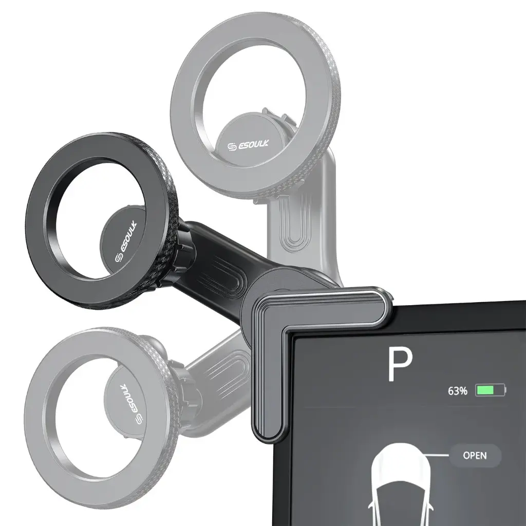 Esoulk EK3014 Car Screen Magnetic Phone Holder For Tesla (Metal Ring)